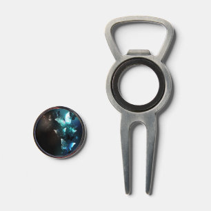 Mint Night Butterflies Divot Tool