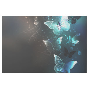 Mint Night Butterflies Gallery Wrap