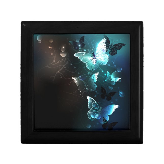 Mint Night Butterflies Gift Box (Front)