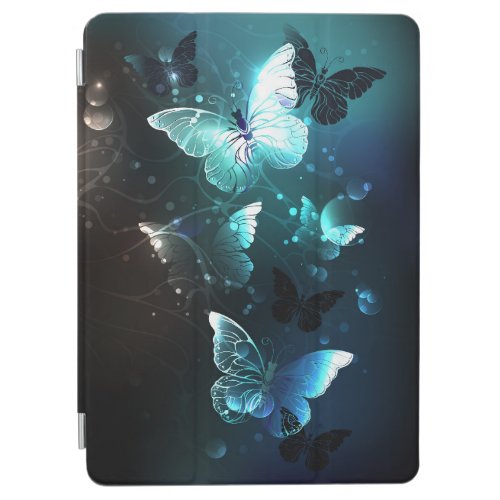 Mint Night Butterflies iPad Air Cover