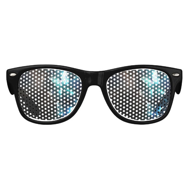 Mint Night Butterflies Kids Sunglasses (Front)