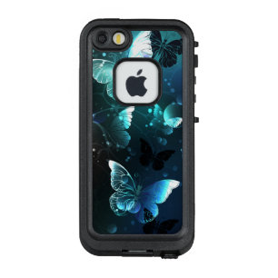 Mint Night Butterflies LifeProof FRĒ iPhone SE/5/5s Case