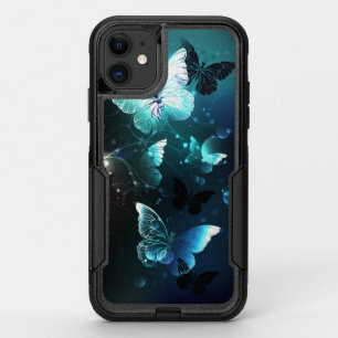 Mint Night Butterflies OtterBox Commuter iPhone 11 Case