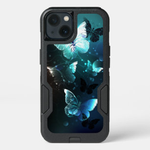 Mint Night Butterflies iPhone 13 Case