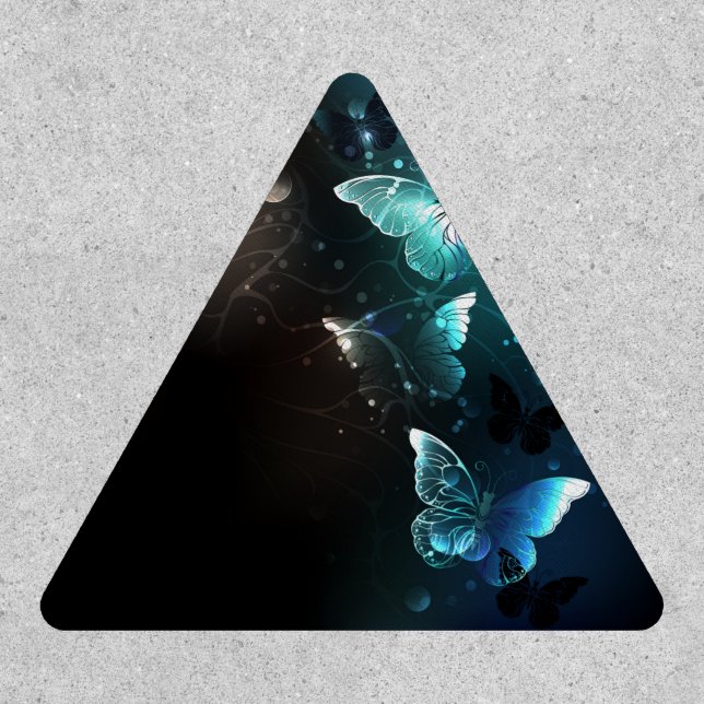 Mint Night Butterflies Patch (Front)