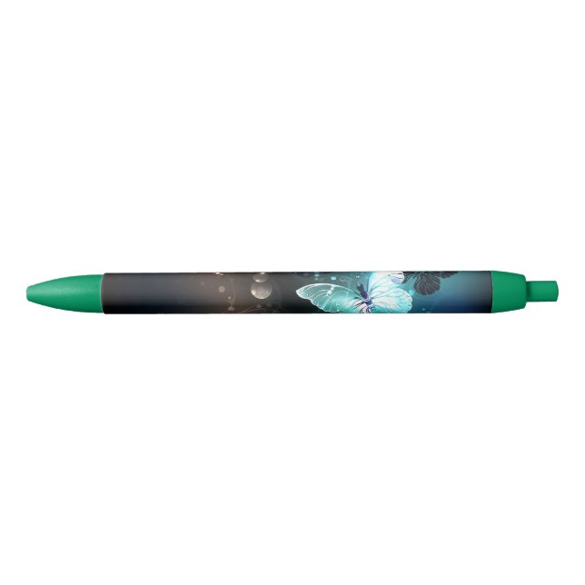 Mint Night Butterflies Pen (Front)