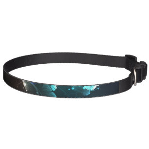 Mint Night Butterflies Pet Collar
