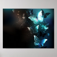 Mint Night Butterflies