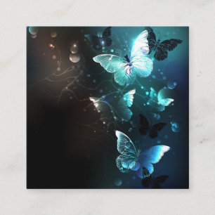 Mint Night Butterflies Referral Card
