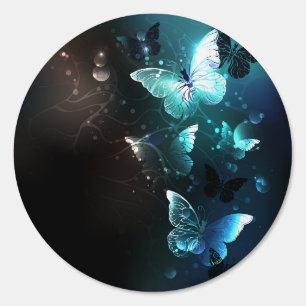 Mint Night Butterflies Sign