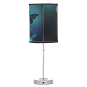 Mint Night Butterflies Table Lamp (Back)