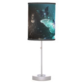 Mint Night Butterflies Table Lamp (Front)