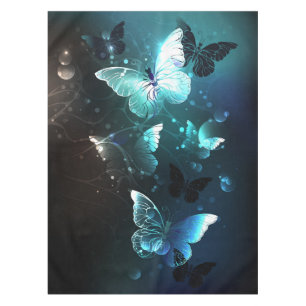 Mint Night Butterflies Tablecloth