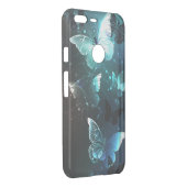 Mint Night Butterflies Uncommon Google Pixel XL Case (Back/Right)