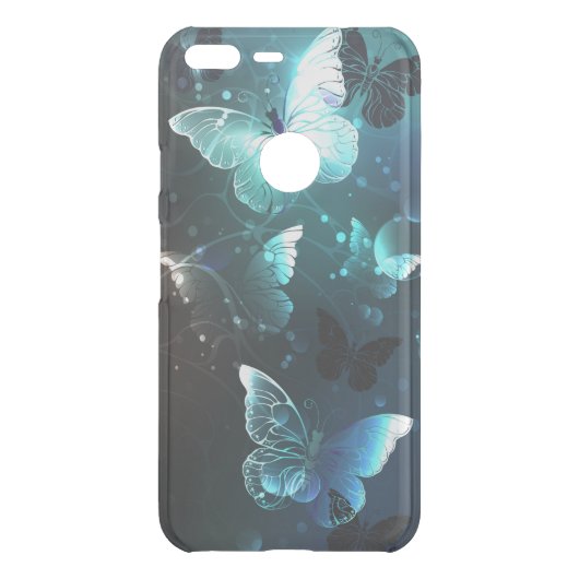 Mint Night Butterflies Uncommon Google Pixel XL Case (Back)