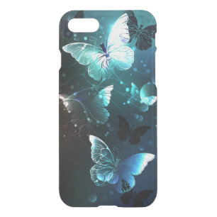 Mint Night Butterflies iPhone SE/8/7 Case