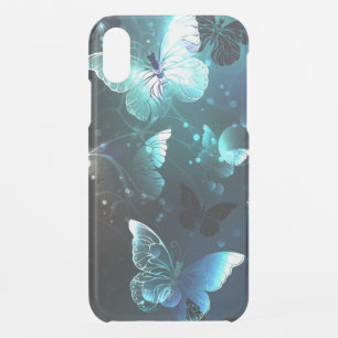 Mint Night Butterflies iPhone XR Case