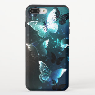 Mint Night Butterflies iPhone 8/7 Plus Slider Case