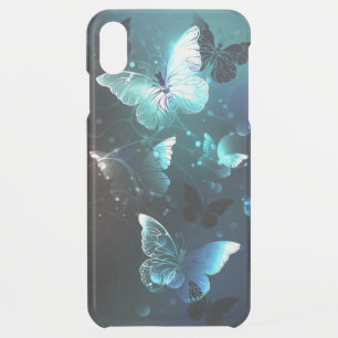 Mint Night Butterflies iPhone XS Max Case