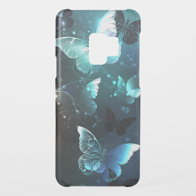 Mint Night Butterflies Uncommon Samsung Galaxy Case (Back)
