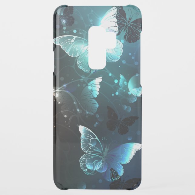 Mint Night Butterflies Uncommon Samsung Galaxy Case (Back)