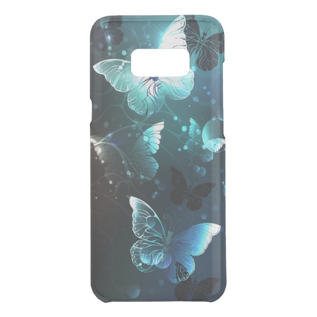 Mint Night Butterflies Uncommon Samsung Galaxy Case (Back)