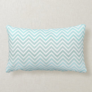 Mint Ombre Chevron Lumbar Pillow
