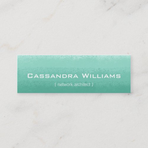 Mint Ombre Micro Mini Business Cards
