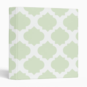 Mint Ornate Pattern Binder