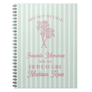 Mint Palm Springs Favorite Memories with Birthday Notebook