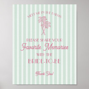 Mint Palm Springs Favorite Memories with Bride Poster