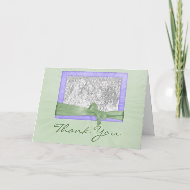 Mint Photo Frame Thank You Card (Front)