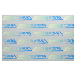 Mint Piano Keys Fabric