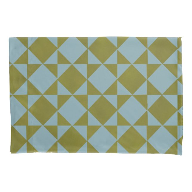 Mint Pine Diamond Tile  Pillow Case (Front)
