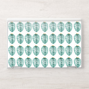 Mint Pinecones Laptop Skins