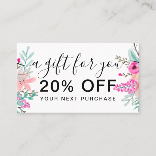 Mint pink floral watercolor bouquet gift discount