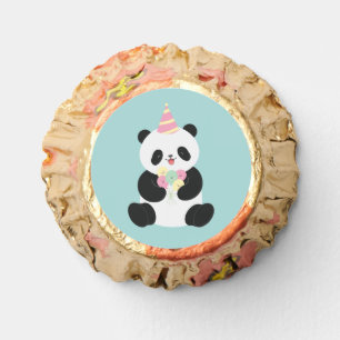 Mint & Pink sweet Panda design Reese's Peanut Butter Cups