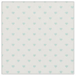 Mint Polka Dot Hearts Fabric