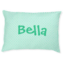 Mint Puffs Personalized Indoor Dog Bed - Large