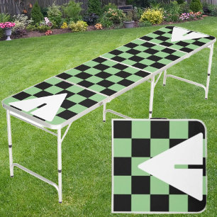Mint Punk Rocker with Cup Triangles  Beer Pong Table