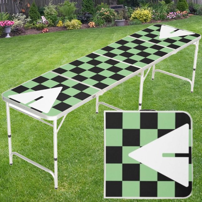 Mint Punk Rocker with Cup Triangles  Beer Pong Table (Creator Uploaded)