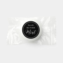 Mint Retirement Party Favors