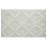 Mint Scallop Shell Leaf Scroll Damask Ocean Beach Fabric