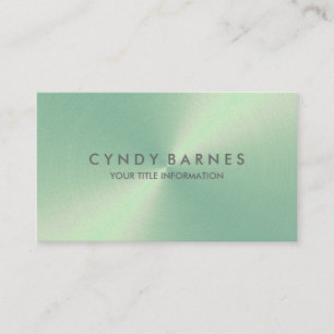 Mint Sheen Business Card