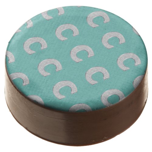 Mint Silver Letter C Chocolate Covered Oreo