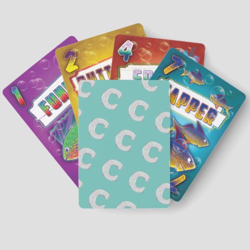 Mint Silver Letter C Go Fish Cards