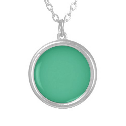 Mint Solid Color Silver Plated Necklace