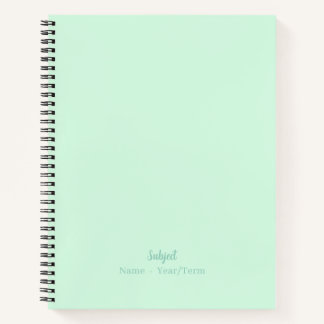 Mint Spiral Notebook