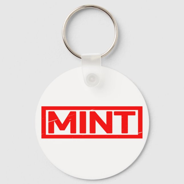 Mint Stamp Keychain (Front)