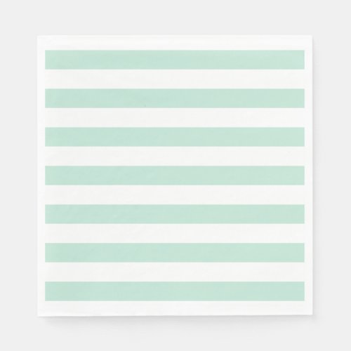 Mint stripe napkins